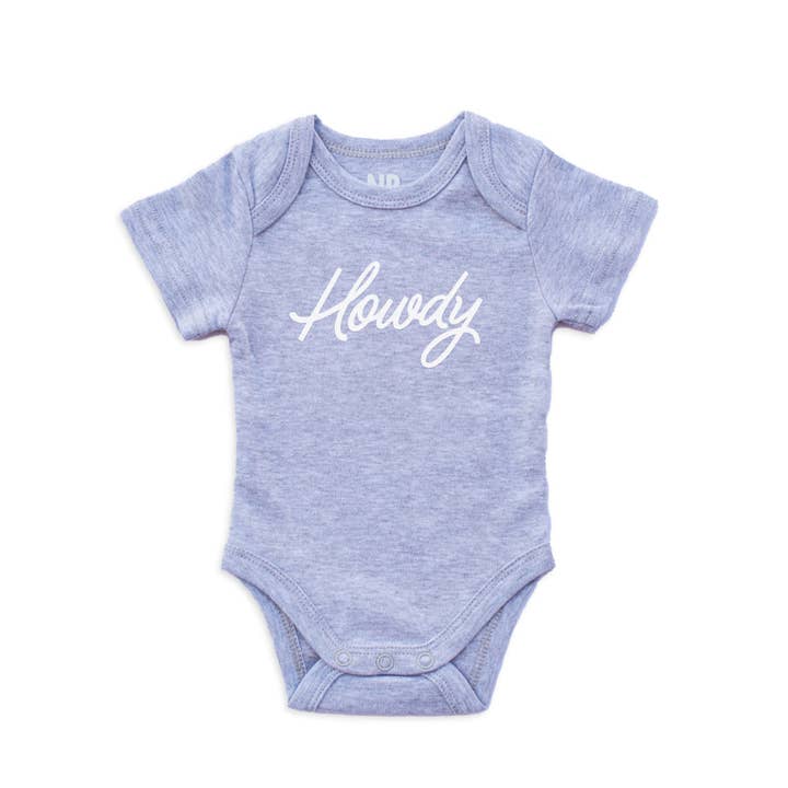 Frankie Jean - Wholesale Bodysuit (Non-Footed) - Baby - Howdy Cursive Onesie4