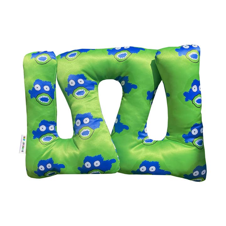 The Bambino Swiggle - Printed Throw Cushion for wholesale by Imp Studioz