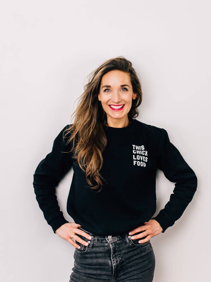 The Chickslovefood sweater for wholesale by Chickslovefood