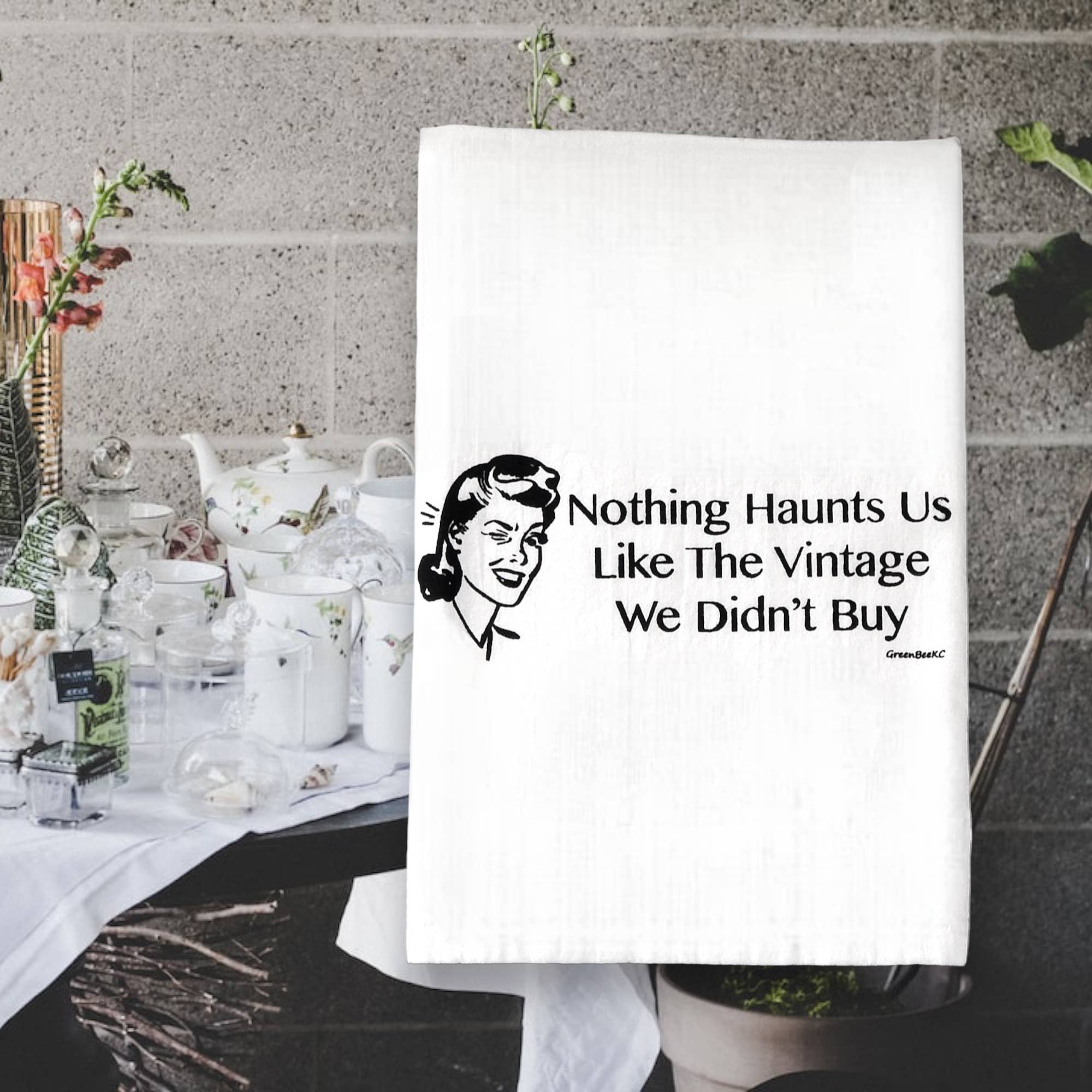 Green Bee Tea Towels - Wholesale Tea Towel - Vintage Kitchen Towel | Tea Towels | Funny Dish Towels2