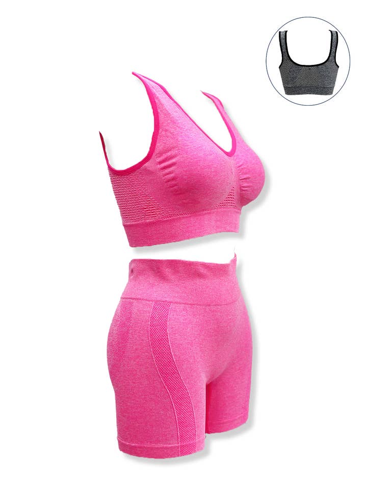 Belle Com'Elle - Wholesale Activewear Set - Women's - Ribbed Sports Set1