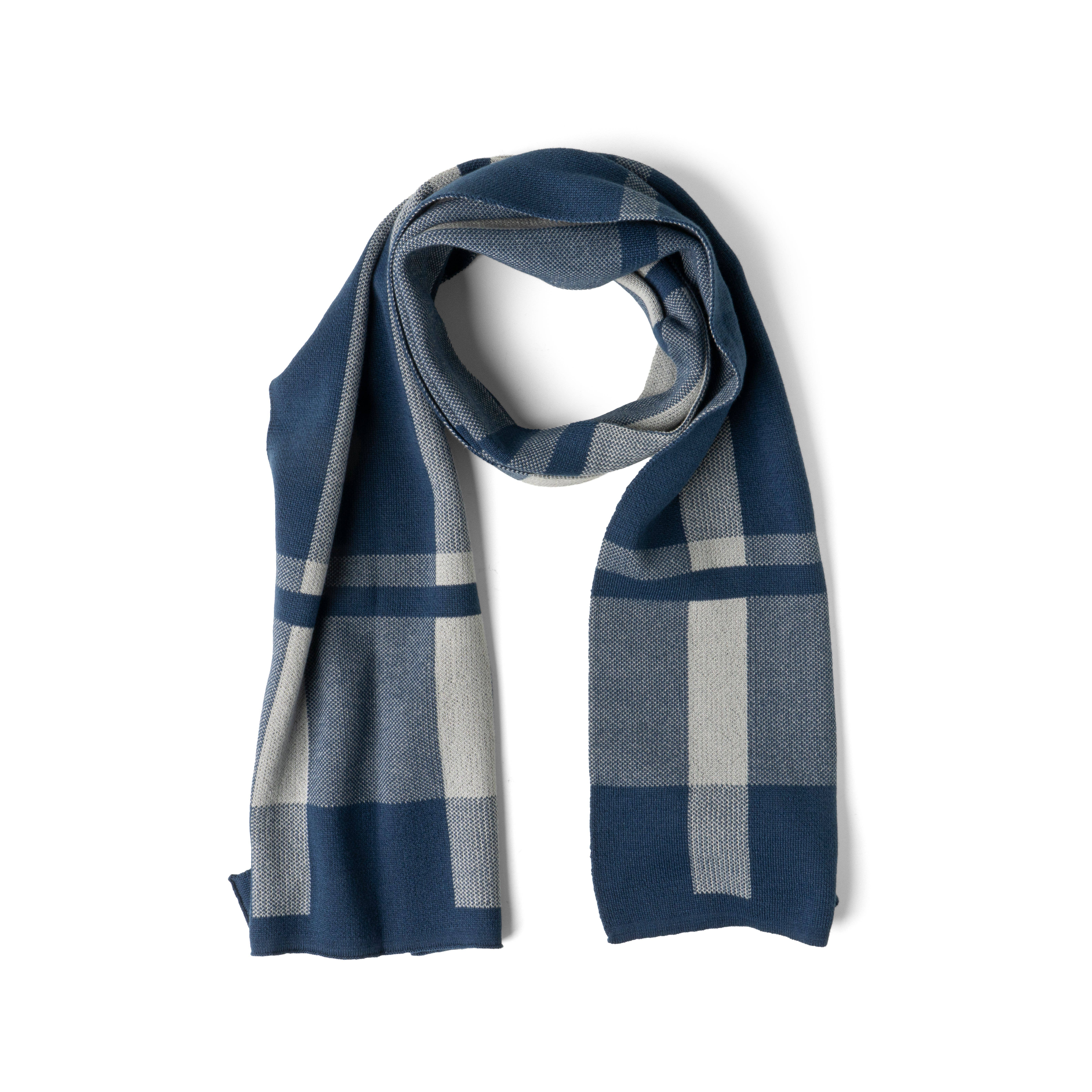 DM Merchandising - Wholesale Scarf - Men's - Britt's Knits Gentleman's Plaid Knit Scarf Open Stock1