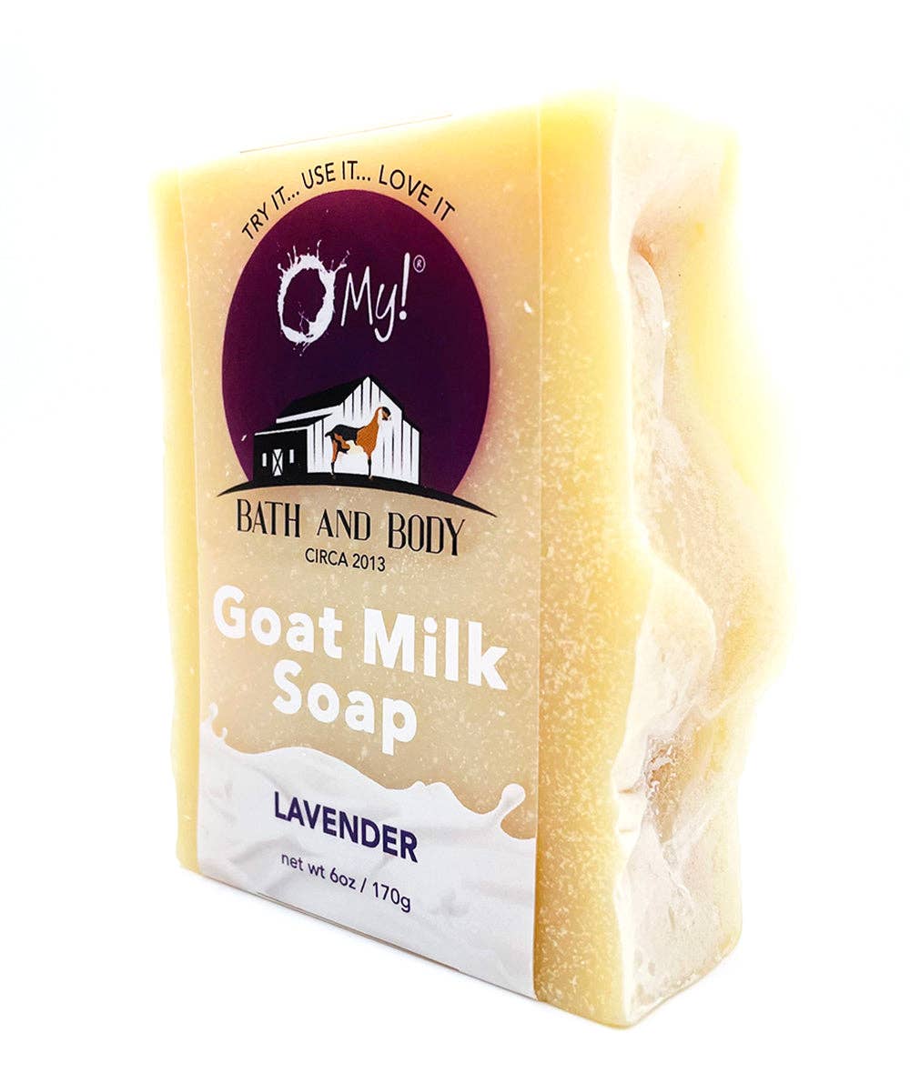 O My! Bath and Body - Vente Pains de savon - Oh là là ! Savon à l'huile essentielle de lait de chèvre | Fabriqué avec du lait de chèvre frais de la ferme | Huiles essentielles 100% pures | Sans parabènes | Fait main aux États-Unis7