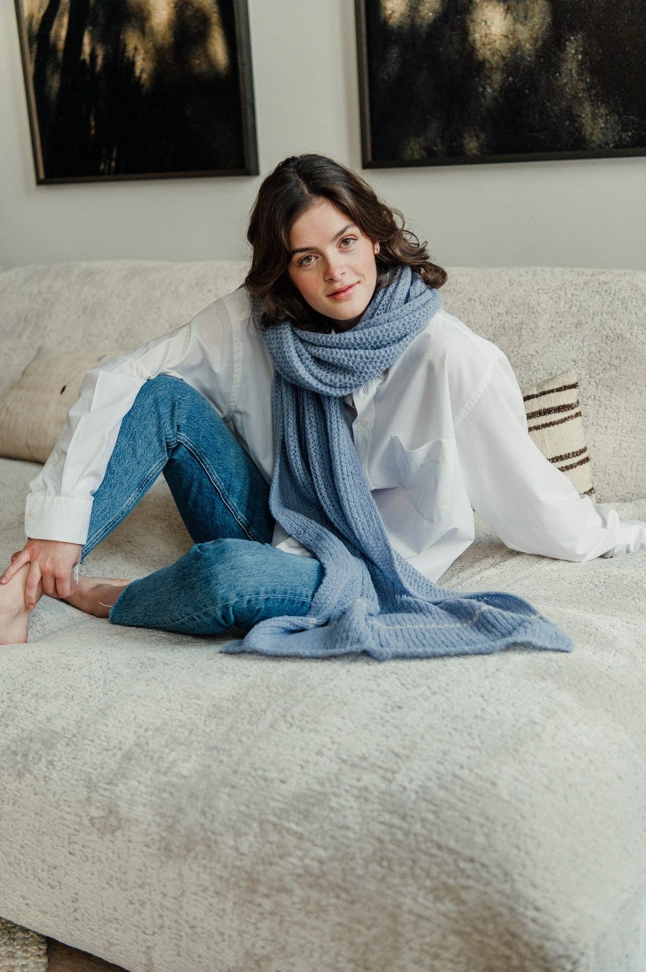 Crafts by Solid - Wholesale Scarf - Women's - Tracey Scarf Essential FW22- 100% alpaca7