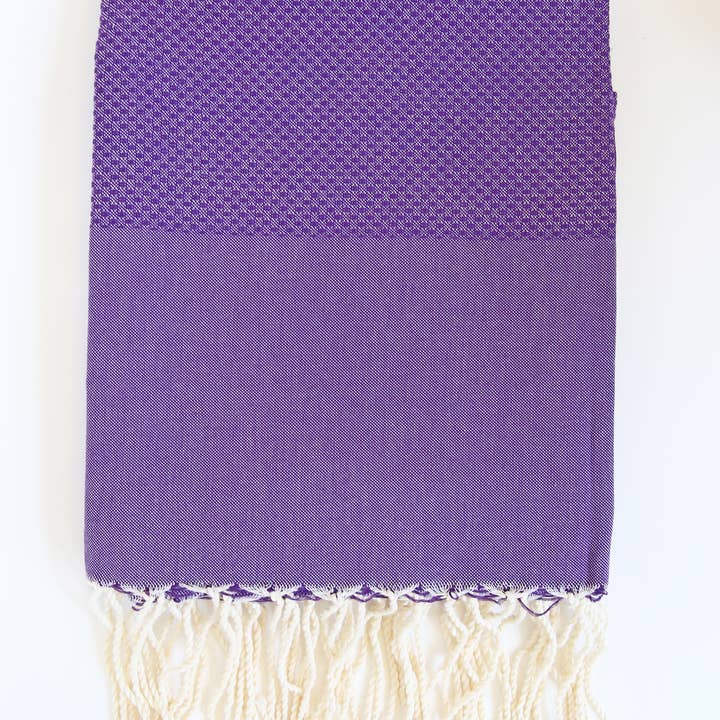 Scents and Feel – wholesale Badhandduk – Fouta-handduk i bikaksmönster - enfärgad23