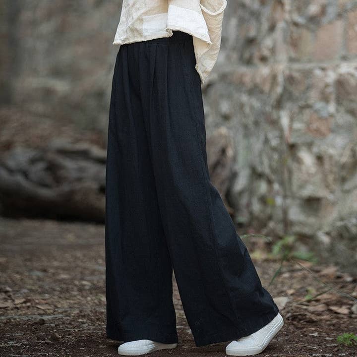 UZ Wholesale Store - Wholesale Pants - Women's - Solid Color Loose Wide Leg Pants