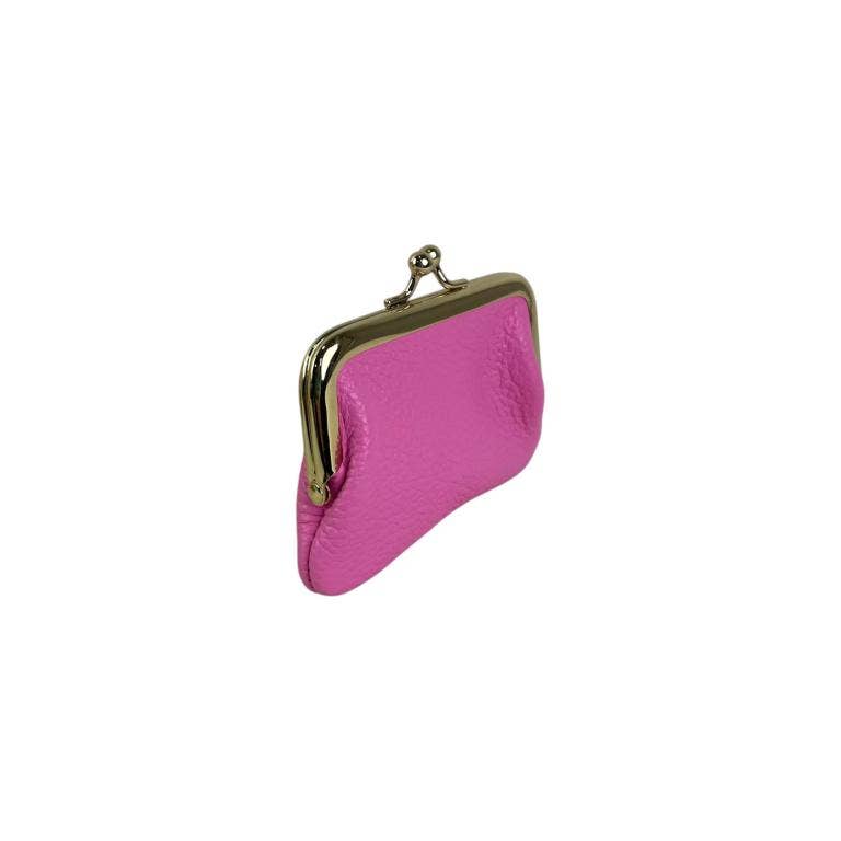 Chenson & Gorett - Wholesale Coin Purse - Women's - Italian Leather Wallet with Click and High Quality. Grain6