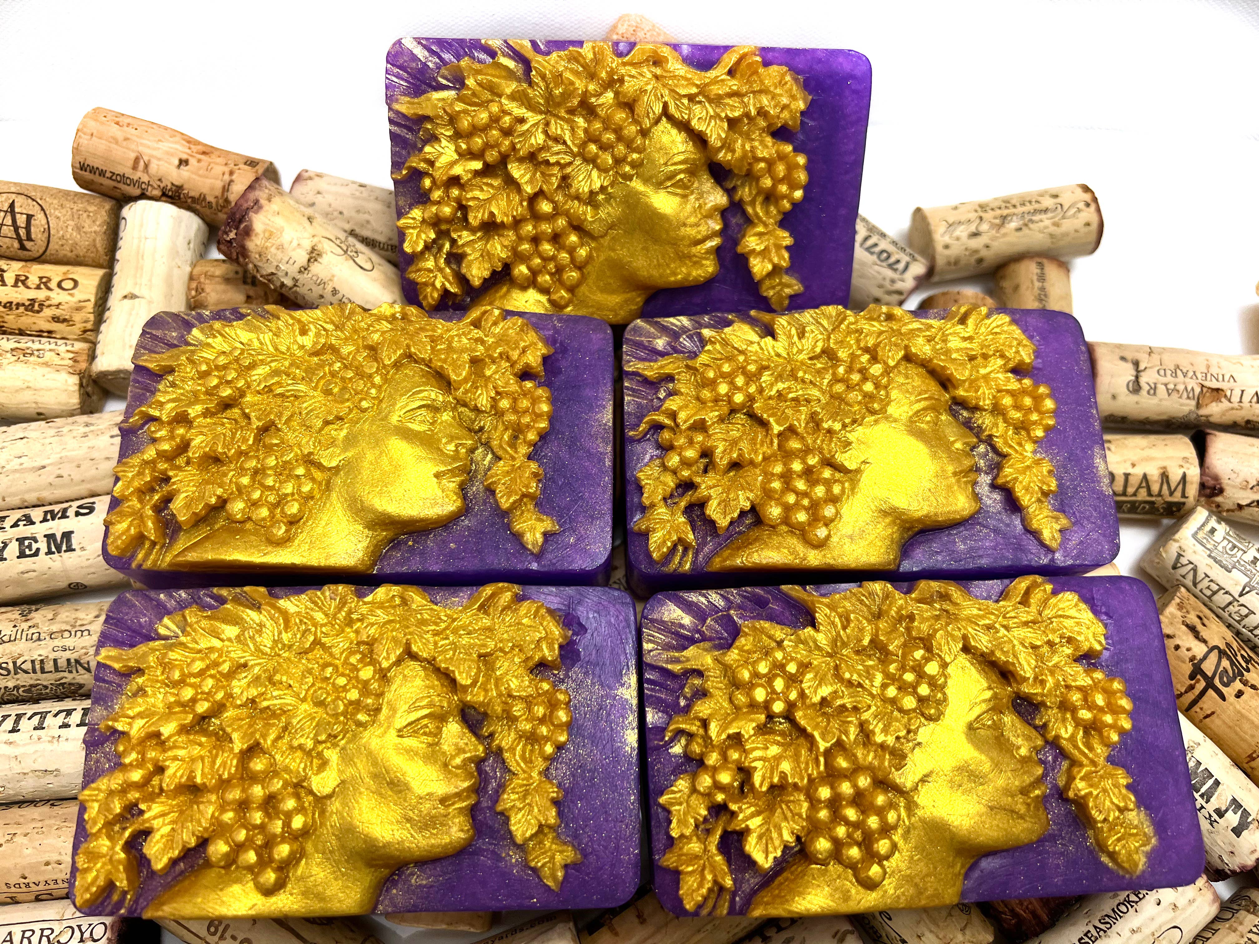 Beach City Boutique - Wholesale Bar Soap - Bacchus Soap, Dionysus god of wine, 5 Bars0