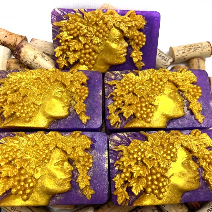 Beach City Boutique - Wholesale Bar Soap - Bacchus Soap, Dionysus god of wine, 5 Bars