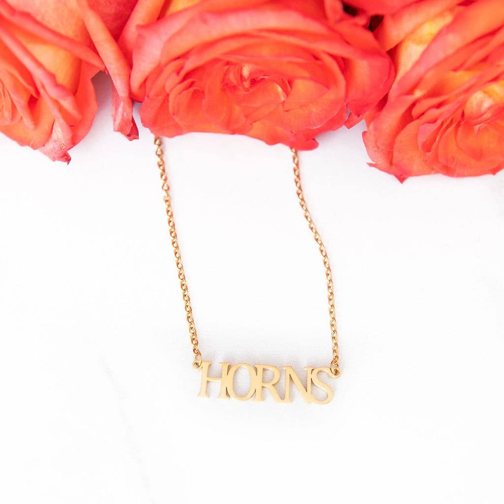 Golden Thread - Wholesale Pendant/Charm Necklace - Texas Collegiate Nameplate Necklaces3