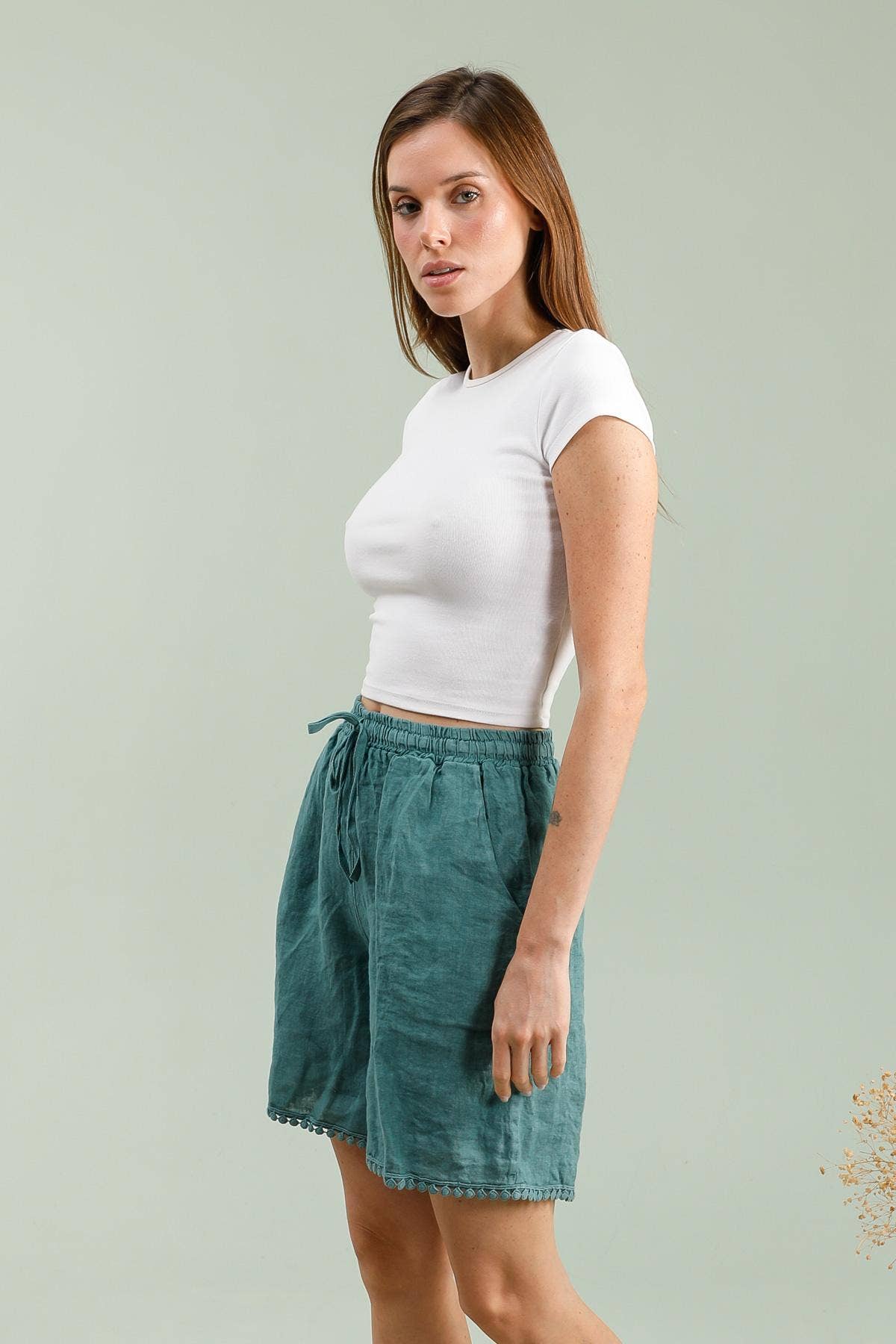 LÉA & LUC - Venta al por mayor Pantalones cortos - Mujer - Bermudas de lino 100% para mujer REF. 857518