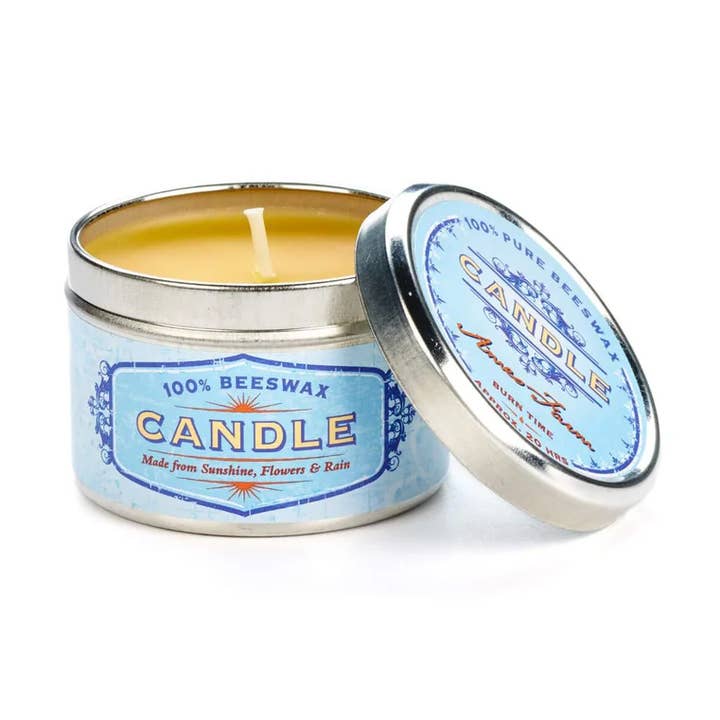 Travel Tin Candle for wholesale by Ames Farm Natural Bee Products