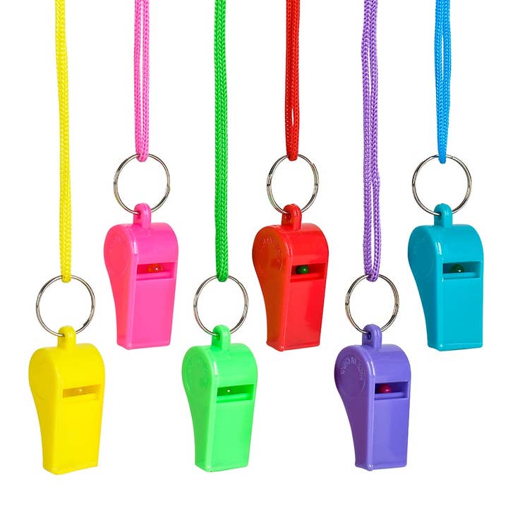 La Luna Bella - Toys - Wholesale Classic Toy - Kids - 2" NEON WHISTLE NECKLACE LLB kids toys