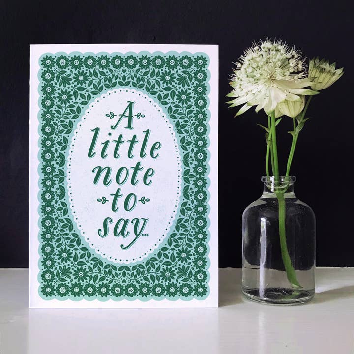 Alexandra Snowdon – wholesale Stationery/notecard set – A Little Note To Say Blank Notecard10