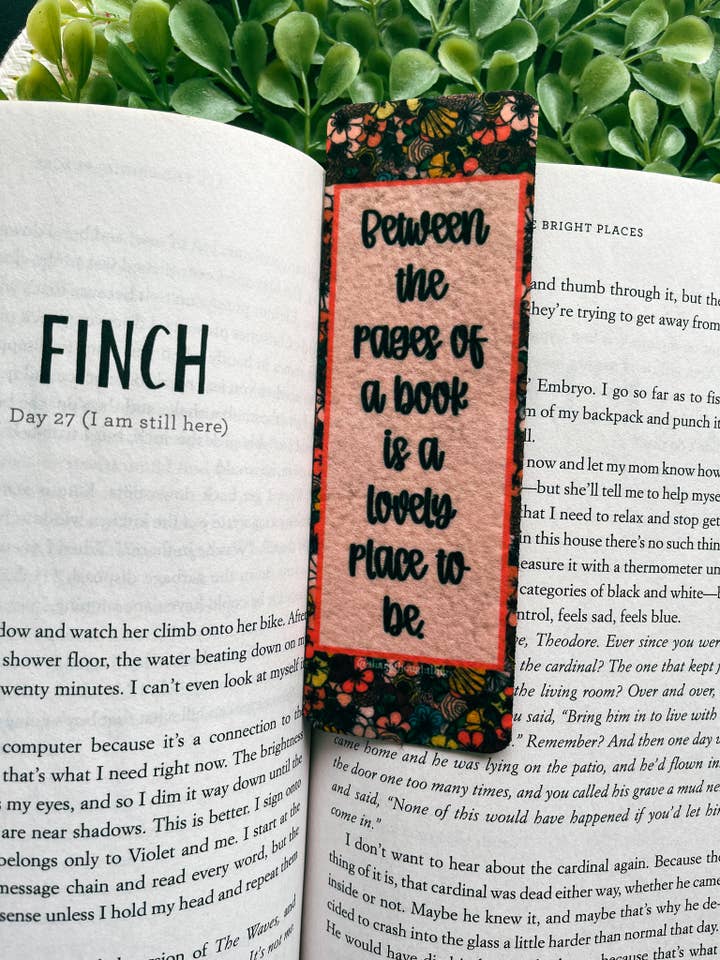 Floral Between the Pages Felt Bookmark for wholesale by Sharp Thoughtlings