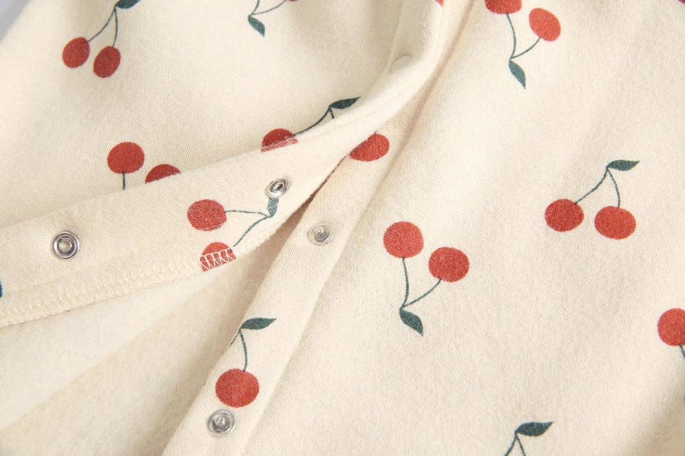 MyKids-USA® - Vendita all'ingrosso Tutina - Neonati - Pagliaccetto monopetto da bambina con stampa di ciliegie6