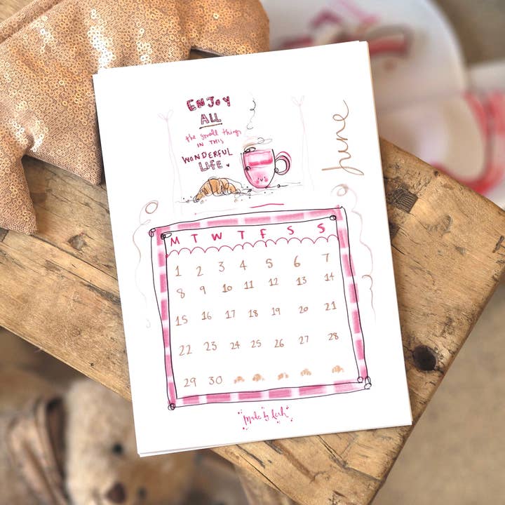 Made by Leah – wholesale Calendar – 2026 Made by Leah Desk Calendar 12