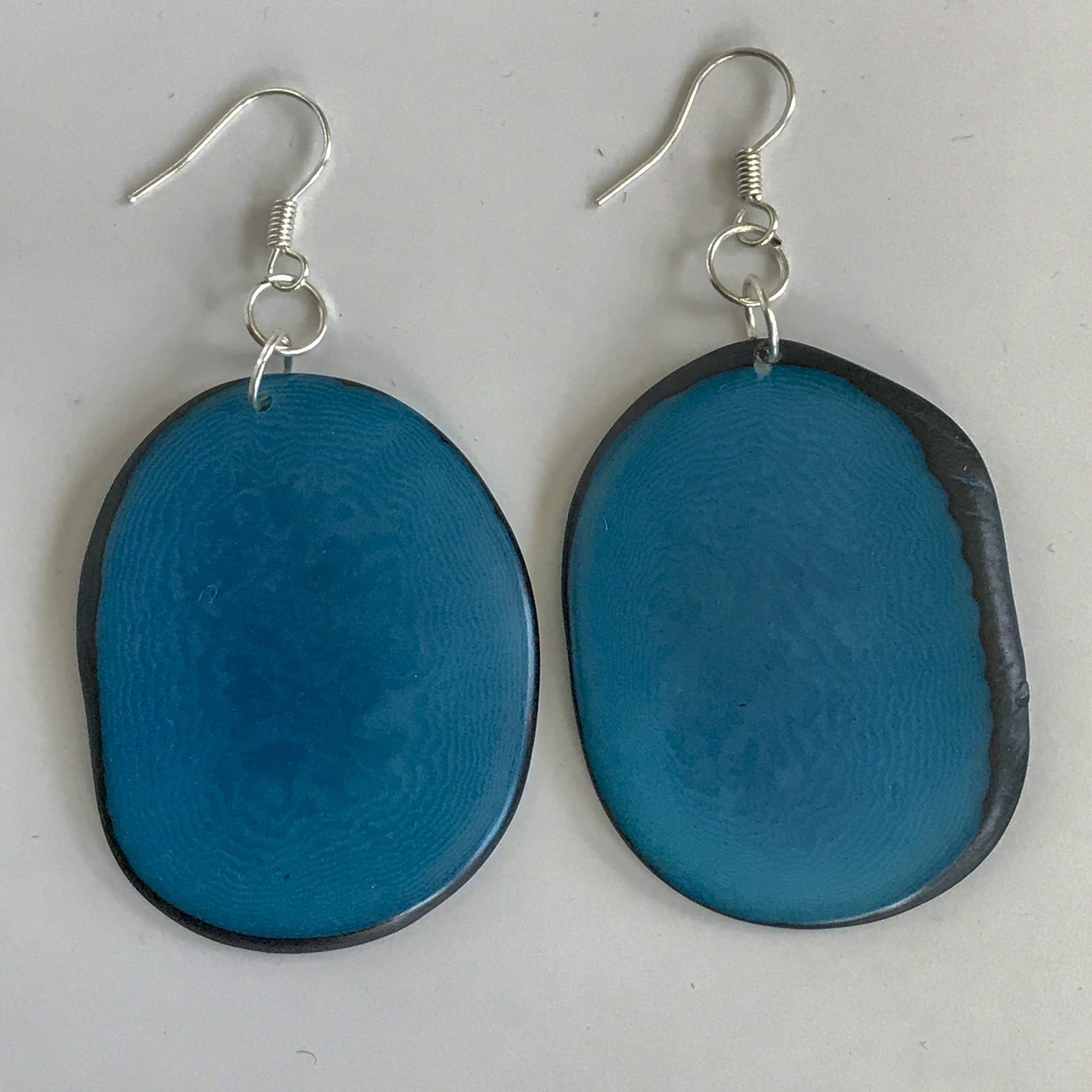 Belart Fair Trade - Wholesale Dangle Earrings - Tagua Single Slice Maya Earrings6