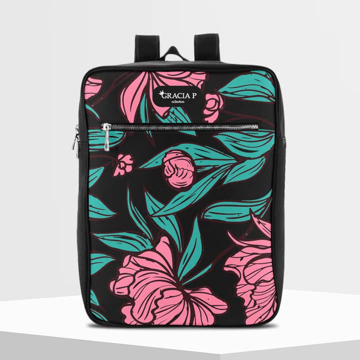 Sac à dos de voyage Gracia P- Sac à dos -Fabriqué en Italie- Fleurs suspendues pour la vente par GLOBALSHOP SRL