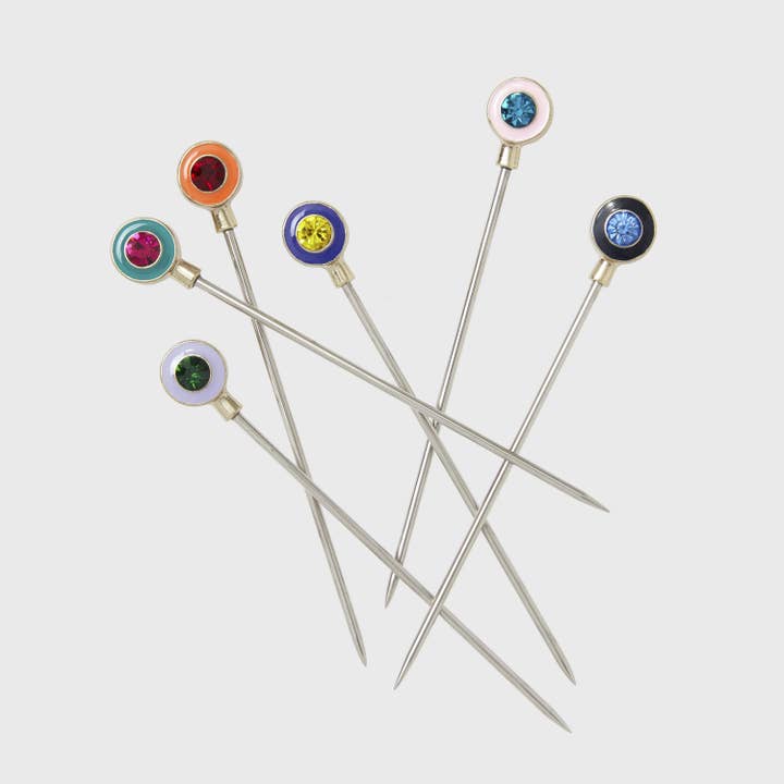 Enamel gem cocktail picks for wholesale by Joanna Buchanan