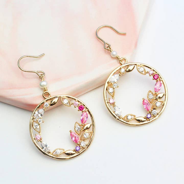 Pendientes de jardín secreto para venta al por mayor de LA MENO