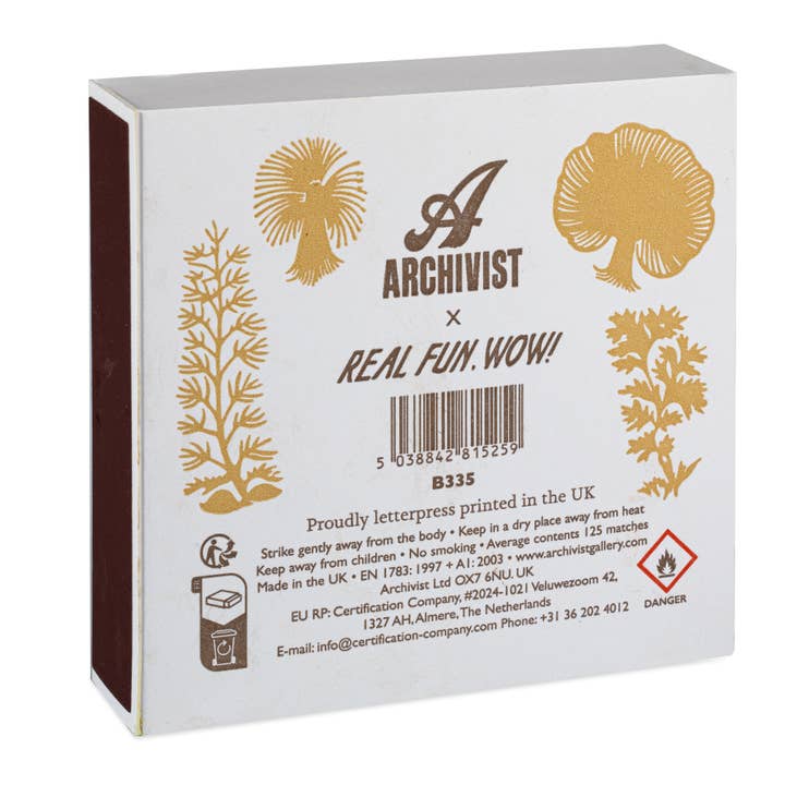 Archivist Gallery | UK - Wholesale Matches - Mushroom | Square Matchboxes1