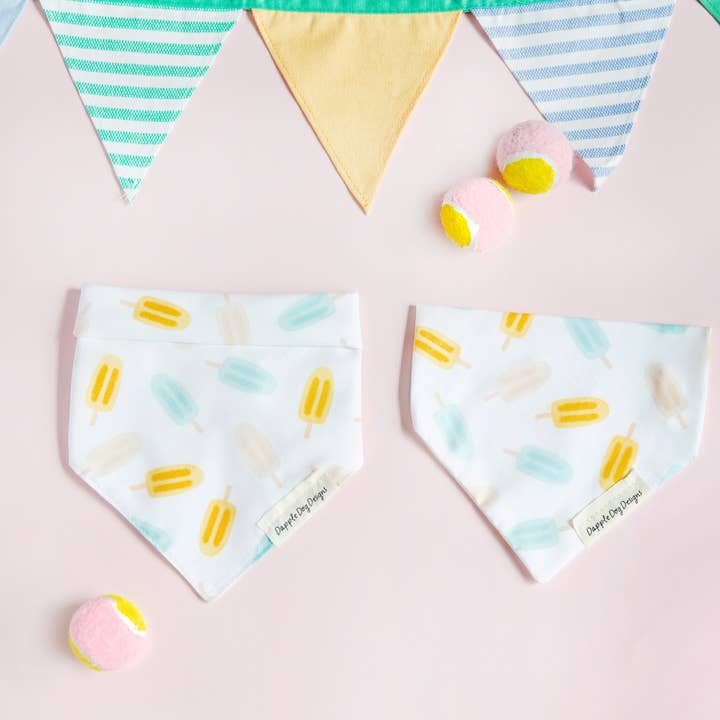 Popsicles Bandana - Summer Dog Bandana for wholesale by Dapple Dog Designs
