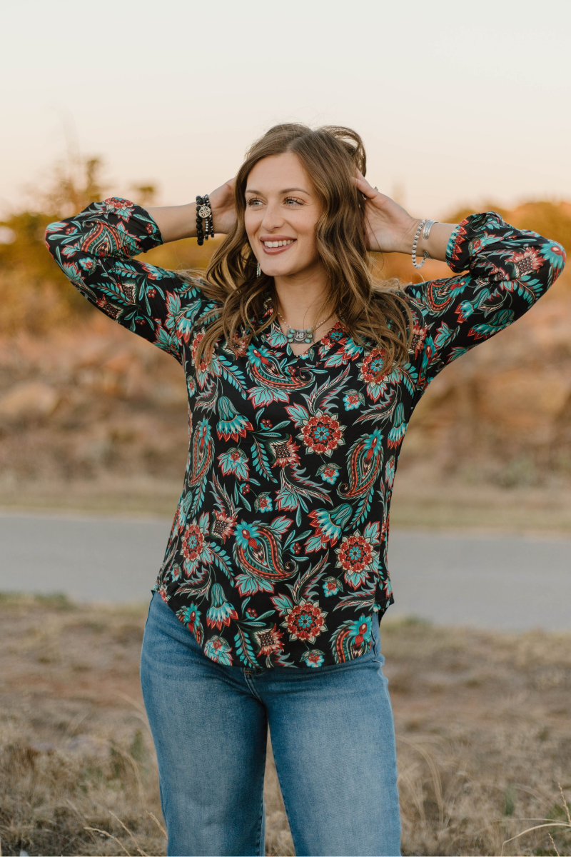 Sterling Kreek - Venta al por mayor Blusa - Mujer - Top Prairie Bloom1