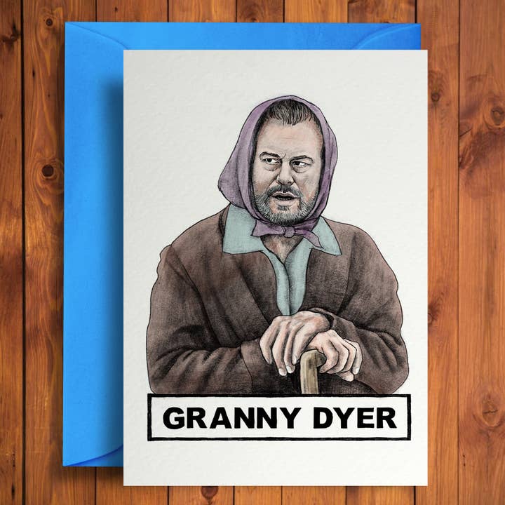 Granny Dyer - Carte d'anniversaire amusante pour la vente par Quite Good Cards