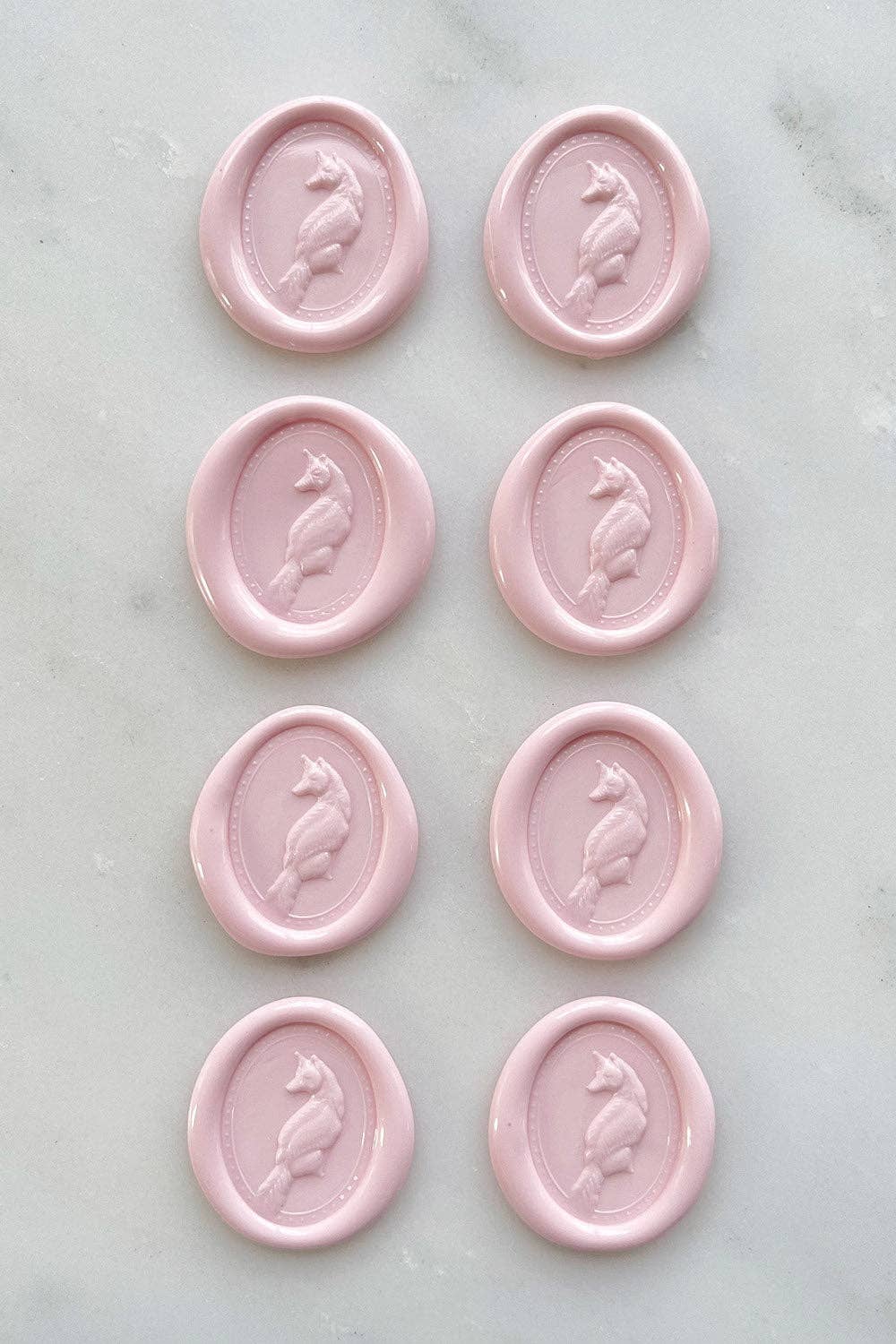 Danielle Demers Studio - Wholesale Sealing Wax - Fox Wax Seals, Boxed Set of 8, Available in 9 colors4
