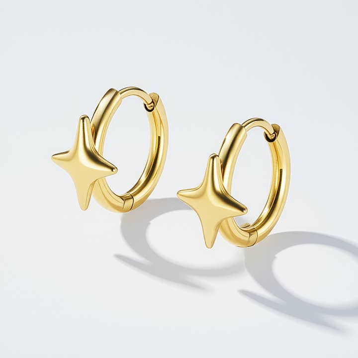 Gold Stainless steel earrings 124RX159 for wholesale on Faire0