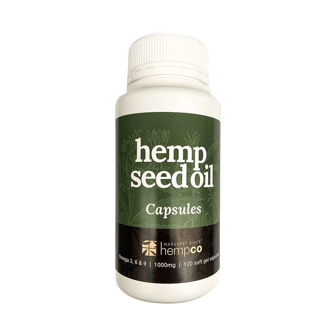 Margaret River Hemp Co – Großhandel Nahrungsergänzungsmittel/Vitamin zum Einnehmen – Hanfsamenöl-Kapseln1
