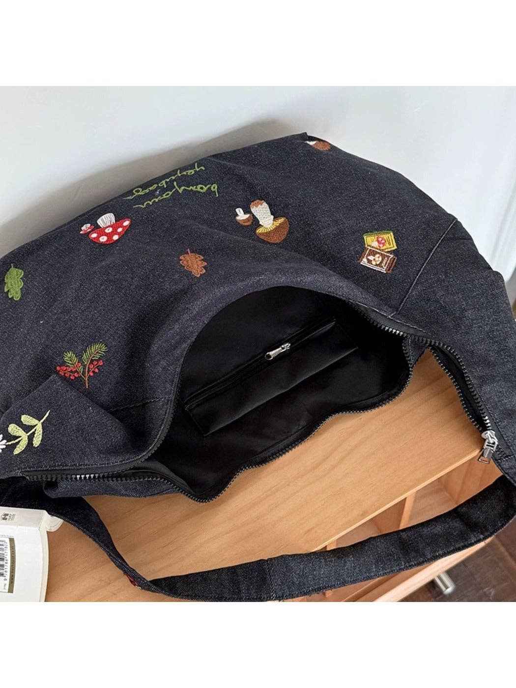 Funkyrel® Atzbranding Limited - Wholesale Shoulder Bag - Women's - Cosbai – Embroidered Denim Shoulder Tote Bag4