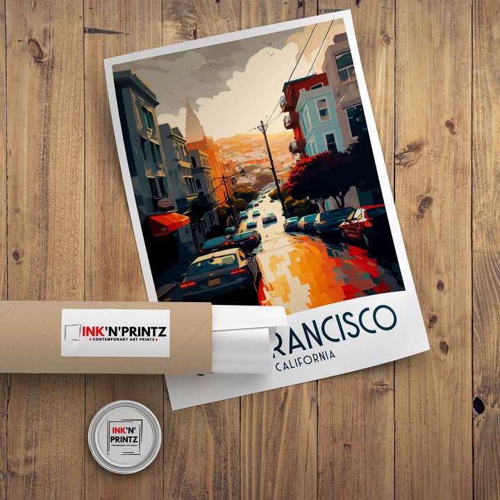 InkNPrintz – wholesale Art print – San Francisco Travel Poster8