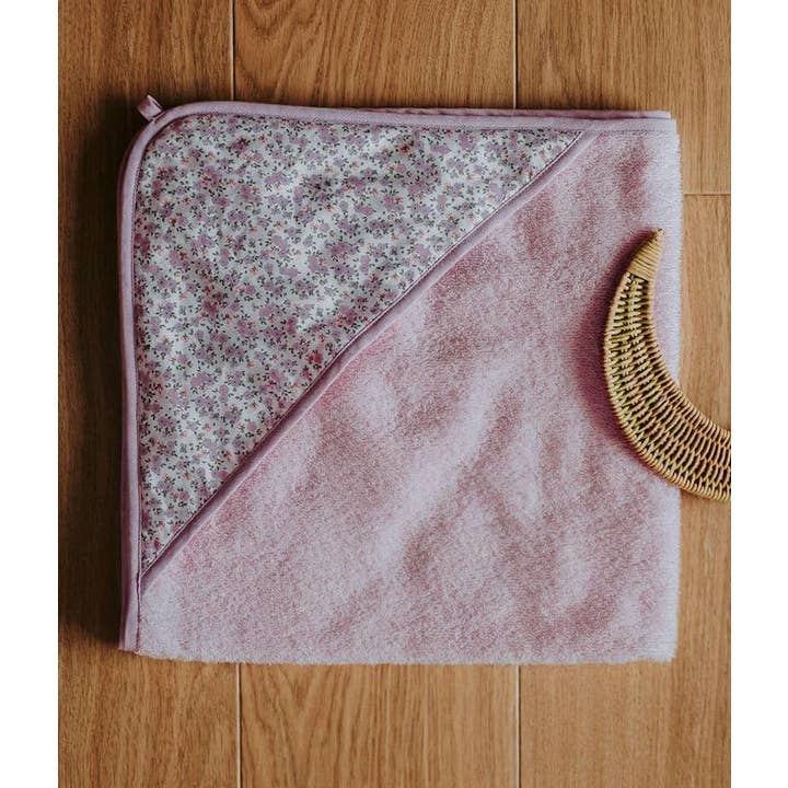 Manufacture des bébés français - Wholesale Hooded Towel - Kids & Baby - Lilac bath cape1