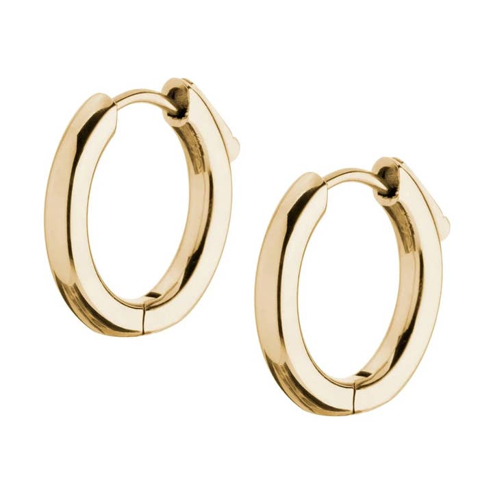 Boucles d’oreilles Melano Friends Annabelle en or 12 mm pour la vente par Melano Jewelry