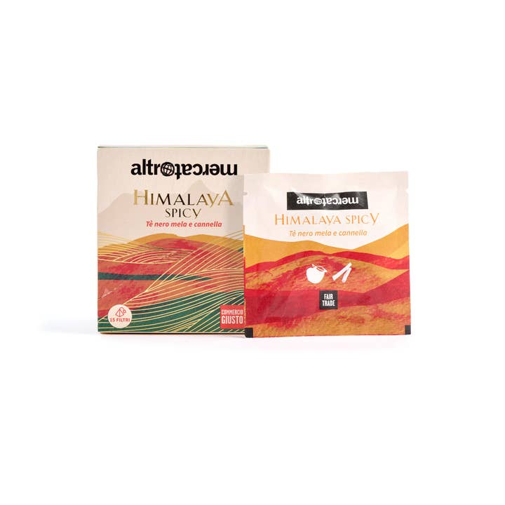 Altromercato - Venta al por mayor Bolsitas de té - Té Picante del Himalaya - 15 bolsitas de té en pirámide - 30 g2