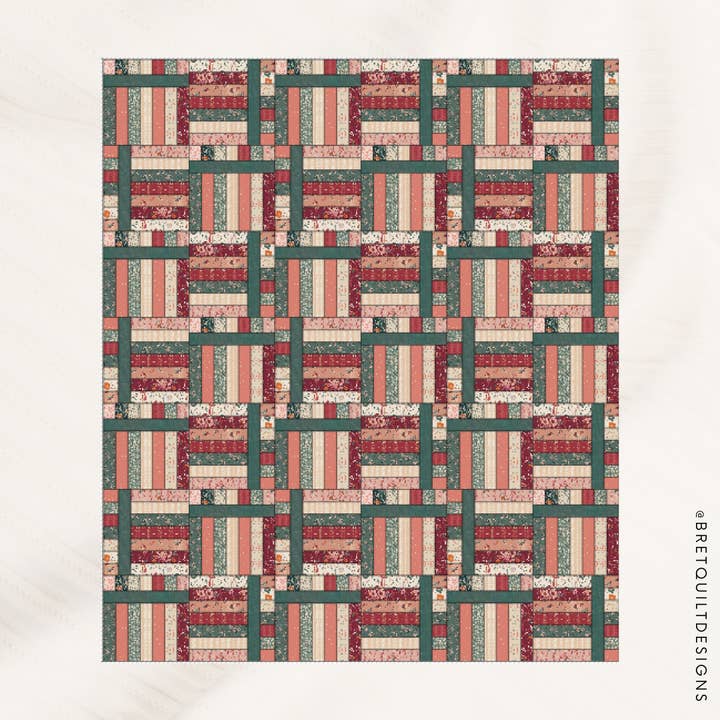 Switchback Rails Quilt Pattern for wholesale by Bre T Quilt Designs