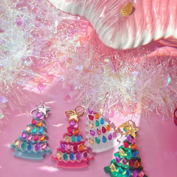 Cosmic lovely - Wholesale Dangle Earrings - Ceramic Christmas Tree Earrings8