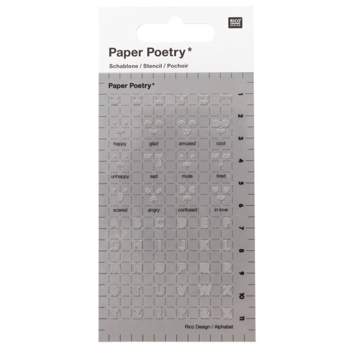MacPherson's - Wholesale Stencil/Craft Die - Rico Design Journaling Stencil, Emotions