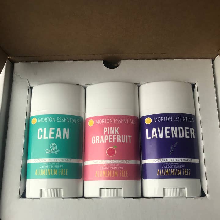 Pack de 3 déodorants pour la vente par Morton Essentials