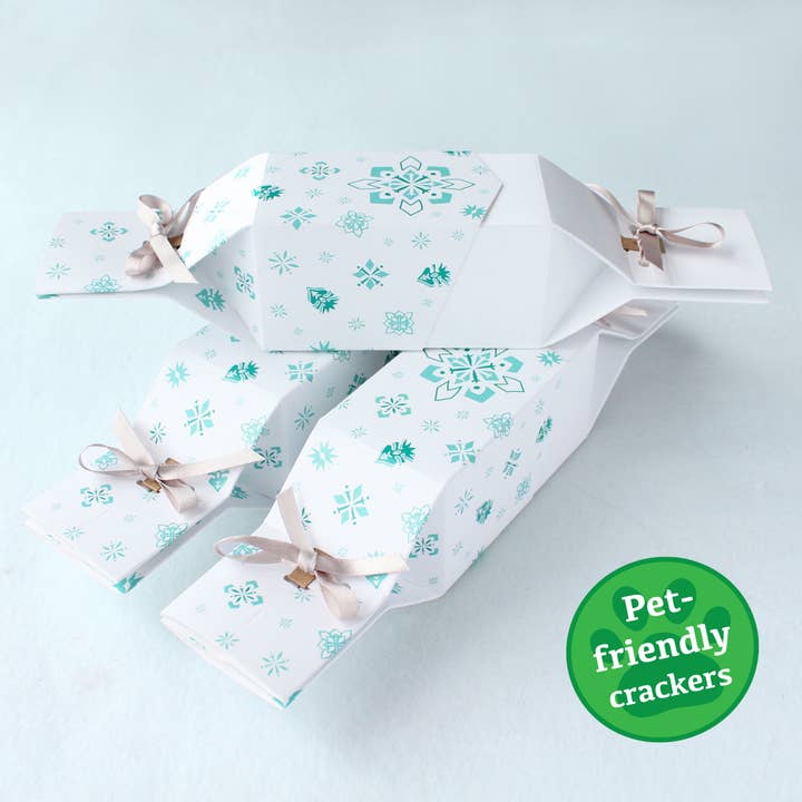 Reusable Crackers pack of 6 - White Jewel design for wholesale by Keep This Cracker
