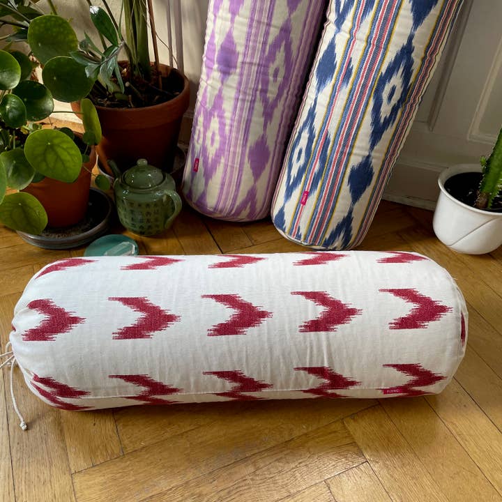 Organic yoga bolster large — summer vibes red for wholesale by reinc.