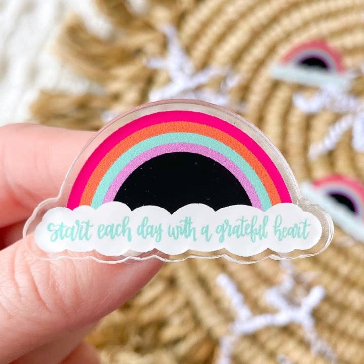 Rainbow Enamel Pin for wholesale by Lauren’s Print Shoppe
