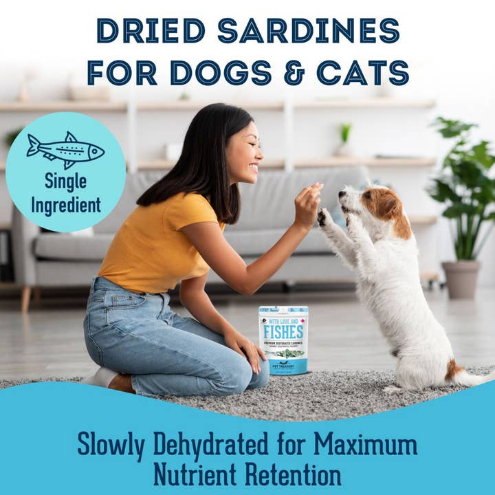 The Granville Island Pet Treatery (USA) - Wholesale Pet Treats - Dog - Sardines Dehydrated Pet Treats: High-Protein & Natural 90g3