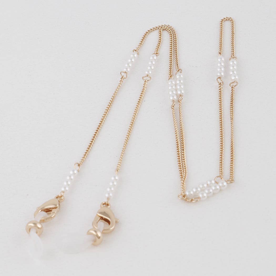 Gold Cream Pearl Patterned Multi Strap for wholesale on Faire0