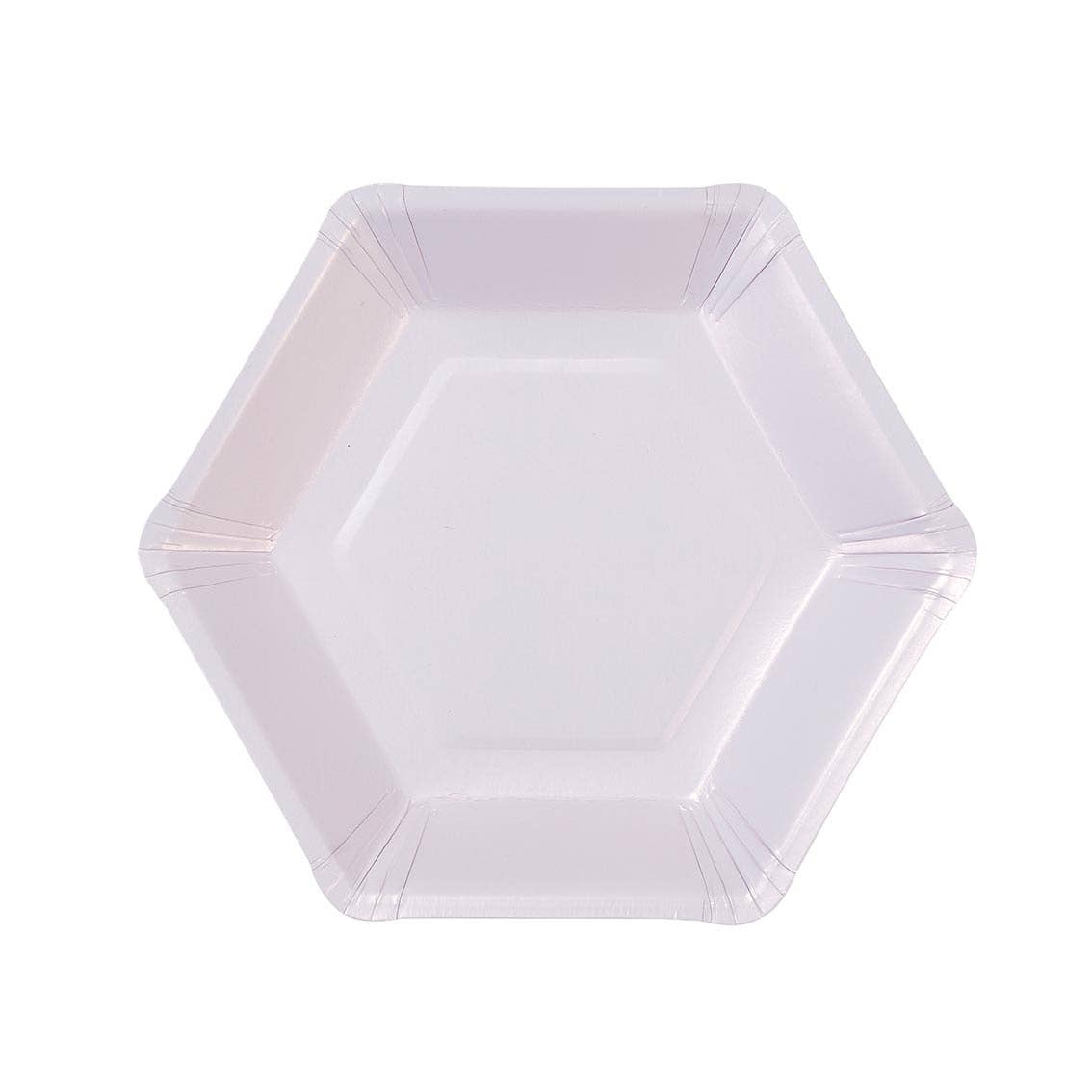 Talking Tables UK – wholesale Disposable plate – Large Hexagonal Pastel Paper Plates - 8 Pack5