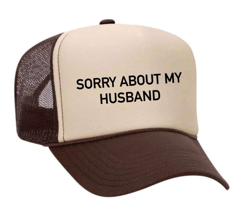 Inappropriate Trucker Hats - Wholesale Trucker Hat - Women's - Sorry About My Husband Trucker Hat32