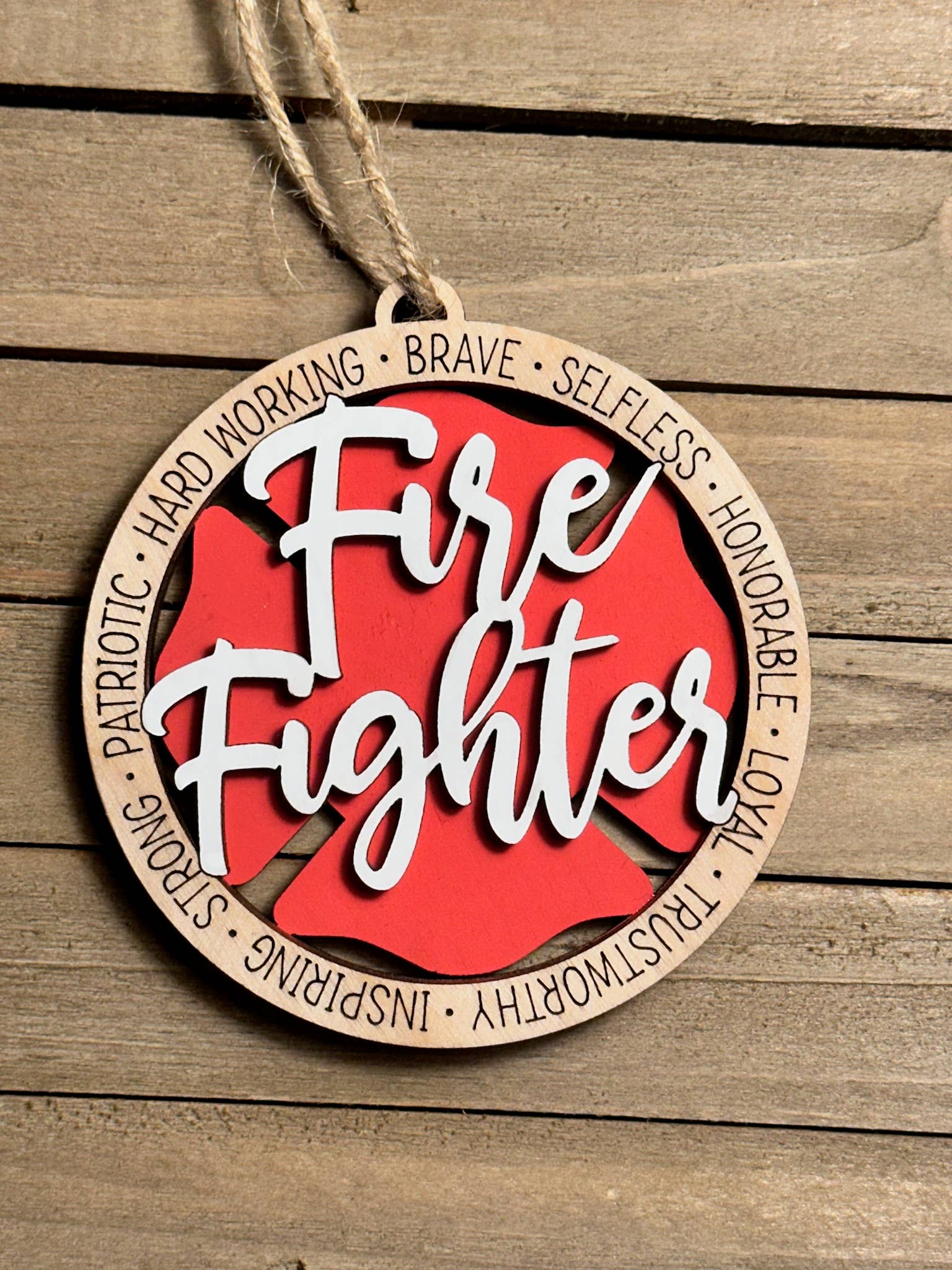 B.VerStrat Designs - Wholesale Ornament - Fire Fighter Ornament1