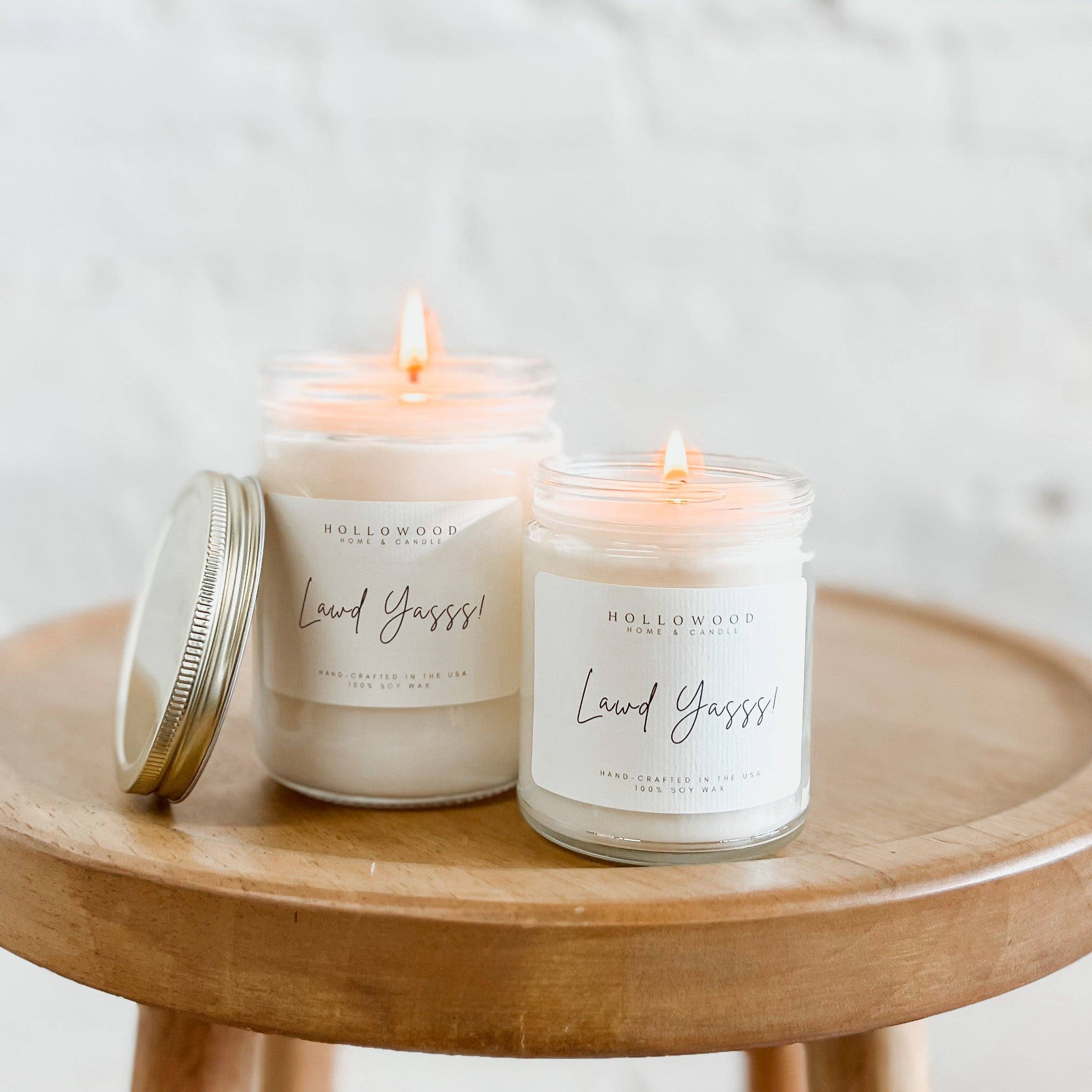 HOLLOWOOD FRAGRANCE - Wholesale Jar/Filled Candle - LAWD YASSS! | CANDLES5